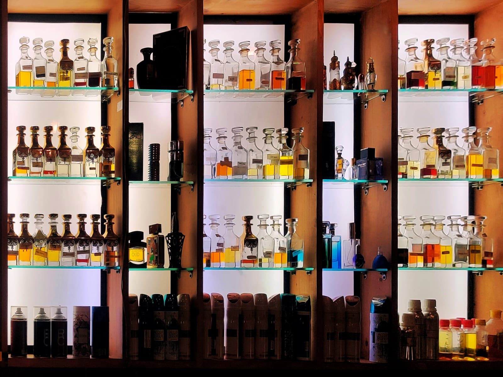 Perfume and fragrance display at Ocean Gold Duty Free